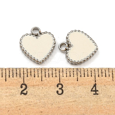 Fashion 304 Stainless Steel Enamel Pendants STAS-Z009-08P-1