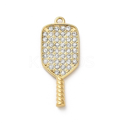 304 Stainless Steel Micro Pave Cubic Zirconia Pendants LS-STAS-C147-02B-G-1