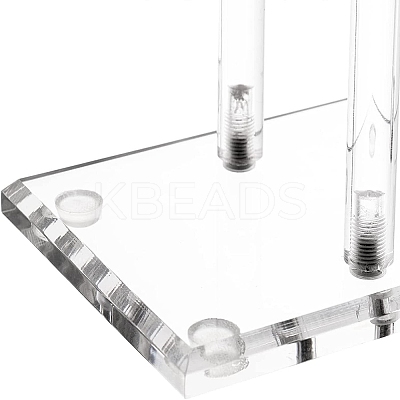 2 T Bar Acrylic Jewelry Display Rack PW-WG21989-01-1