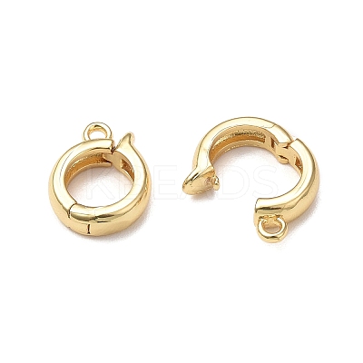 Rack Plating Brass Fold Over Clasps KK-E080-03G-1