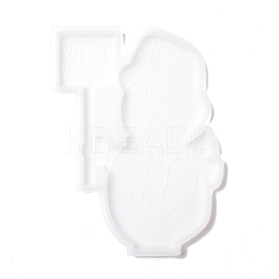 Christmas Theme DIY Snowman Display Silhouette Silicone Statue Molds LS-DIY-F114-04-1