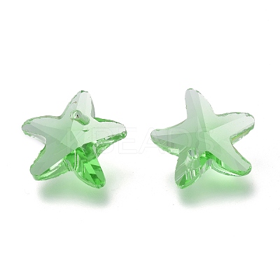 Faceted Glass Charms GLAA-H101-A-01-1