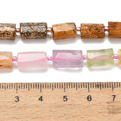 Natural Mixed Gemstone Beads Strands G-F836-B02-01-1