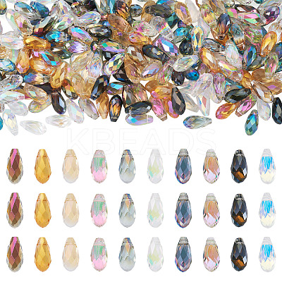 200Pcs 10 Colors Electroplate Glass Beads Strands EGLA-CD0001-11-1