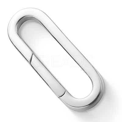1Pc 925 Sterling Silver Spring Gate Rings FIND-BBC0004-76-1