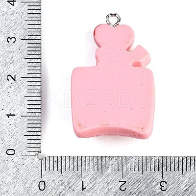 UV Plating Opaque Resin Pendants LS-RESI-R458-04C-1