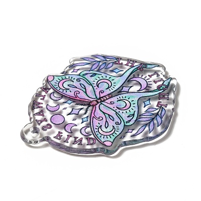 Halloween Printed Acrylic Pendants MACR-G059-04I-1