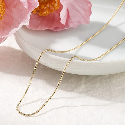 1MM 304 Stainless Steel Serpentine Chain Necklaces for Women Men NJEW-T016-11G-1