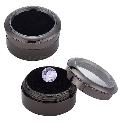 Round Alloy Loose Diamond Storage Boxes CON-WH0095-24B-B-1
