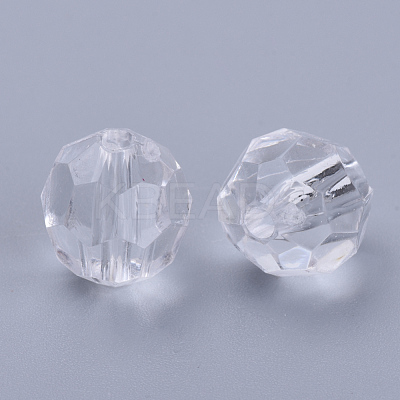 Transparent Acrylic Beads TACR-Q257-6mm-V01-1
