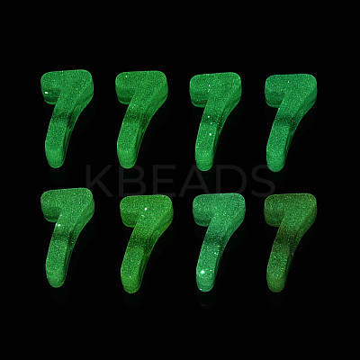 Luminous Frosted Transparent Acrylic Beads TACR-T029-21H-1