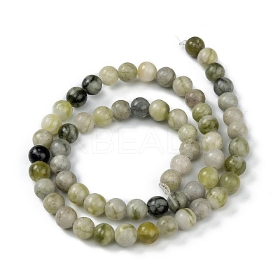 Natural Qinghua Jade Beads Strands G-G818-01-6mm-1