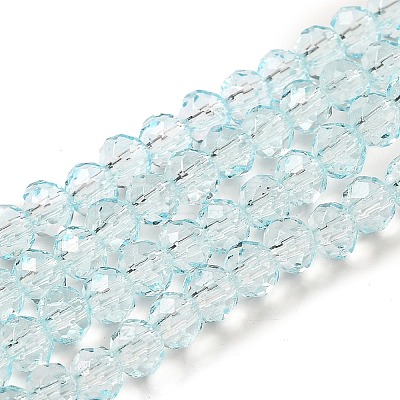 Transparent Baking Paint Glass Beads Strands LS-DGLA-A034-T4mm-D06-1