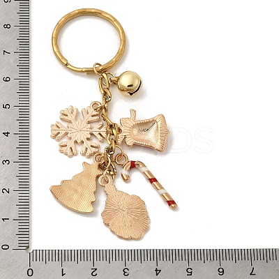 Alloy Enamel Brass Bell Keychains KEYC-TA00038-1