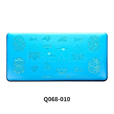 Stainless Steel Nail Art Stamping Plates MRMJ-Q068-010-1