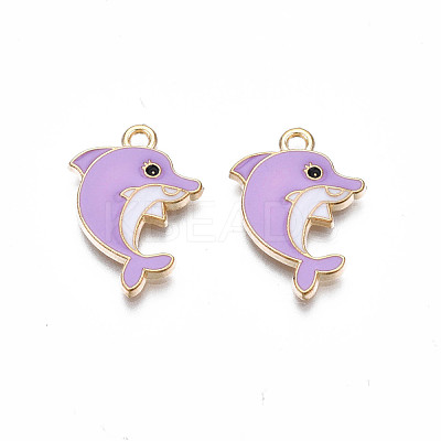 Alloy Enamel Pendants ENAM-S130-24E-1