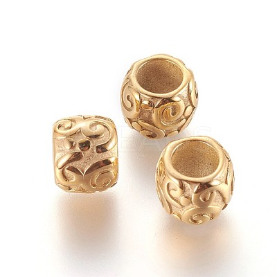 304 Stainless Steel European Beads X-STAS-P237-35G-1