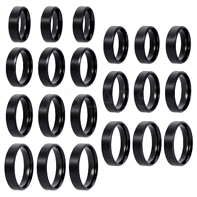 21Pcs 7 Styles Stainless Steel Finger Rings for Women RJEW-NB0001-05EB-1