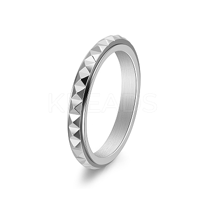 Rotatable Version Korean StyleRotatable Stainless Steel Finger Ring for Men PW-WGAB2A4-04-1