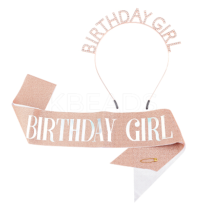 Birthday Crown Shoulder Strap Sets AJEW-WH0162-93-1