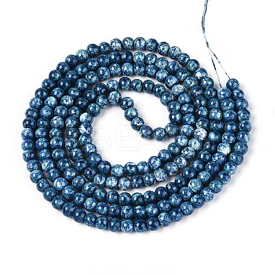 Baking Paint Glass Beads Strands X-DGLA-N016-4mm-10-1