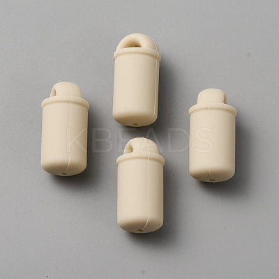 Bottle Food Grade Eco-Friendly Silicone Beads LS-SIL-WH0006-20B-1