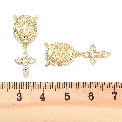Brass Pave Cubic Zirconia Pendants KK-U009-09C-G-1