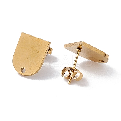 304 Stainless Steel Stud Earring Findings LS-STAS-P310-03G-1