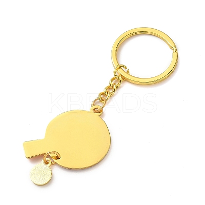 Alloy Enamel Sports Table Tennis Keychains LS-KEYC-I119-01G-01-1