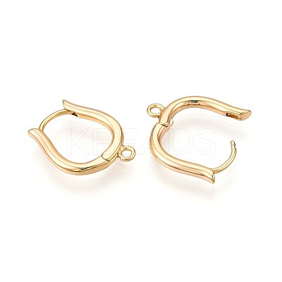 Brass Hoop Earring Finding KK-N261-57G-1