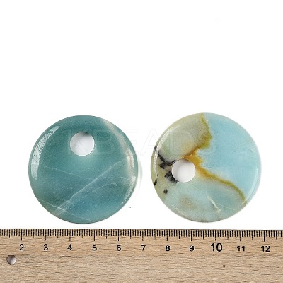 Natural Flower Amazonite Pendants G-C140-10G-1