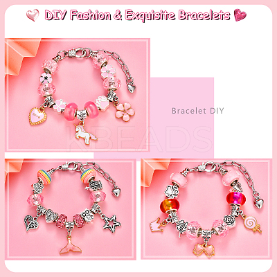 DIY European Bracelet Making Kits DIY-YWC0006-02A-1