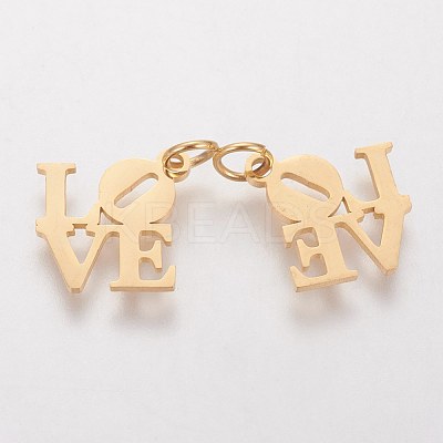 PVD Vacuum Plating 304 Stainless Steel Pendants STAS-Q201-T460G-1