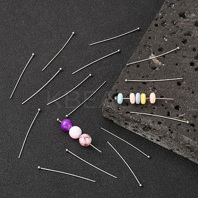 Tarnish Resistant 304 Stainless Steel Ball Head Pins STAS-K146-045-40x0.7mm-1