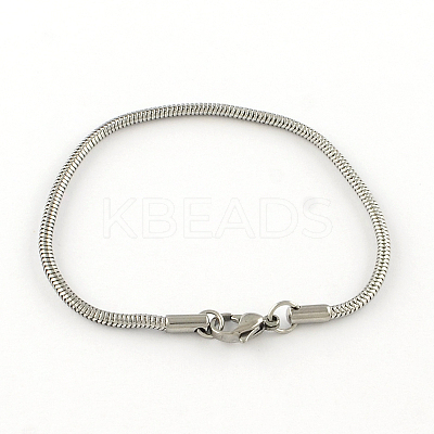 Tarnish Resistant 304 Stainless Steel European Style Bracelets for Jewelry Making LS-PPJ-R002-01-1