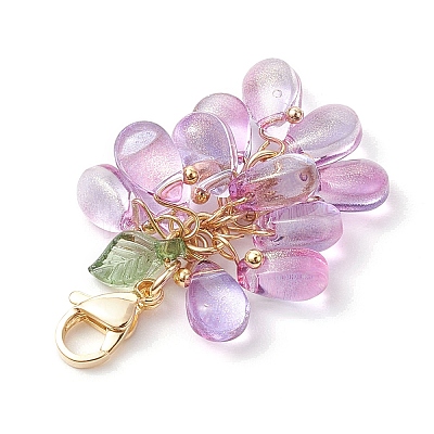 Teardrop Glass & Acrylic Pendant Decoration GL-CJ4893-1