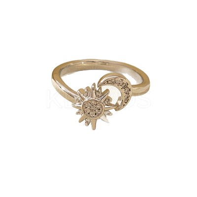 Brass Micro Pave Clear Cubic Zirconia Cuff Open Rings for Couple WG75937-04-1