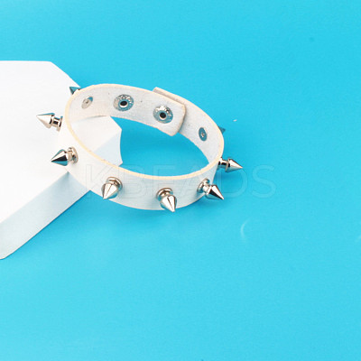 Punk-style Imitation Leather Bangles FS-WG587D3-05-1