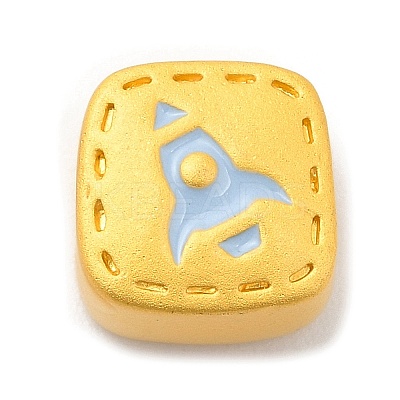 Zinc Alloy Enamel European Beads ENAM-I056-01B-02-1