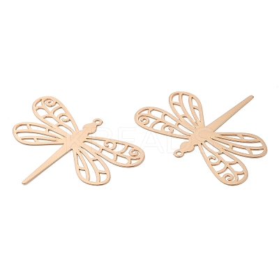 Long-Lasting Plated Brass Filigree Pendants KK-K336-34KCG-1