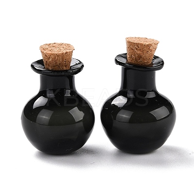 Round Glass Cork Bottles Ornament GLAA-D002-03A-1