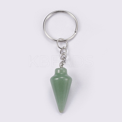 Natural Green Aventurine Keychain KEYC-P041-A011-1