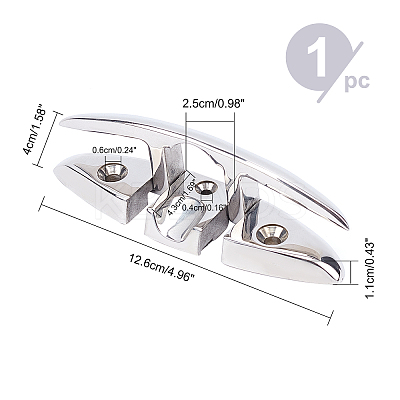 316 Stainless Steel Flagpole Hook AJEW-WH0181-30-1