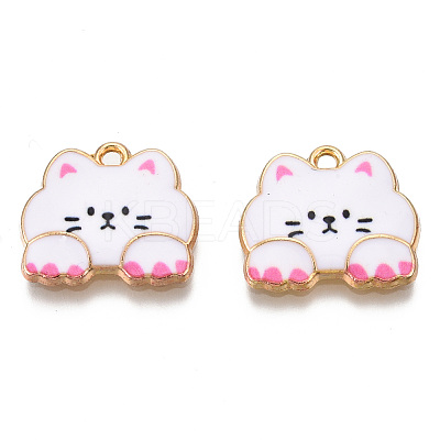 Rack Plating Printed Alloy Pendants LS-ENAM-N055-177A-1