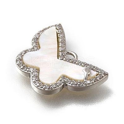 Brass Micro Pave Cubic Zirconia Pendants KK-Q035-05P-1