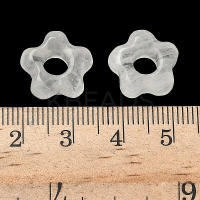 Natural Quartz Crystal European Beads G-C252-02E-1