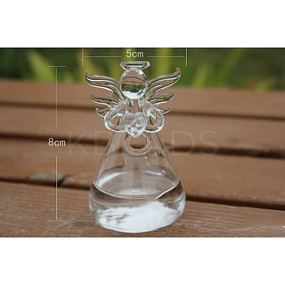 Angel Shape Glass Vase PW-WG63977-01-1