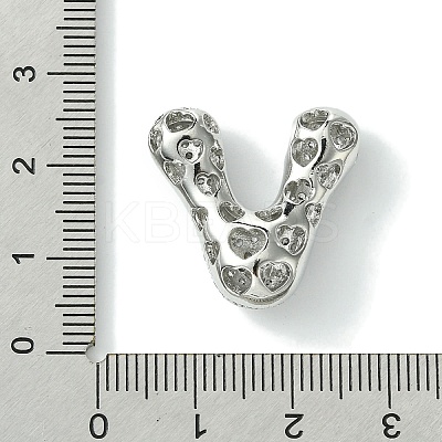 Rack Plating Brass Cubic Zirconia Pendants KK-S378-02P-V-1