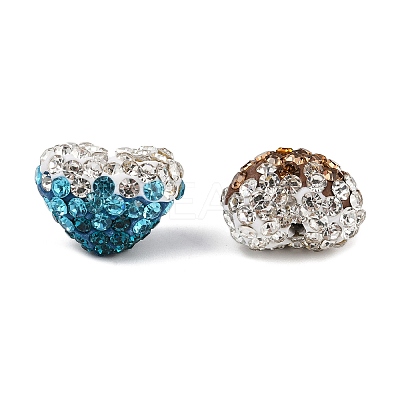 Gradient Color Polymer Clay Grade A Rhinestone Beads RB-A049-M-1