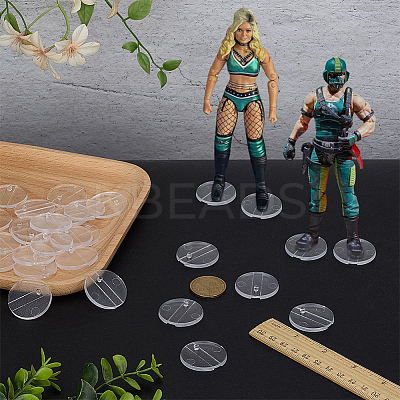 Acrylic Action Figure Display Pedestals ODIS-WH0038-233B-1
